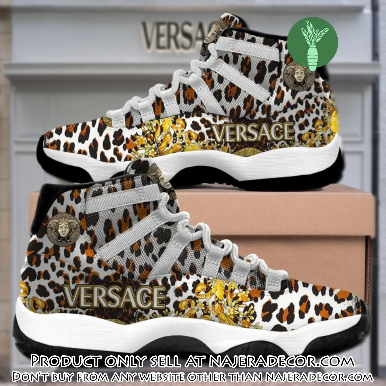 Gianni versace leopard air jordan 11 sneakers shoes hot  for men women njr1607179